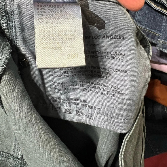 AG Adriana Goldschmidt Denim in Gray/Blue Prima Ankle Cigarette Leg - Picture 6 of 6